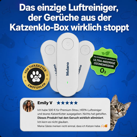 Geruchsschutz™ -  96% weniger Katzenklo-Geruch